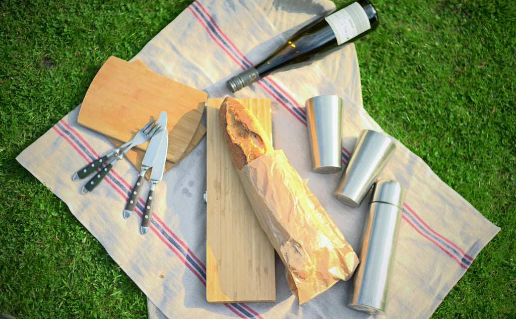 Foldable Cutting Board with a Knife Set